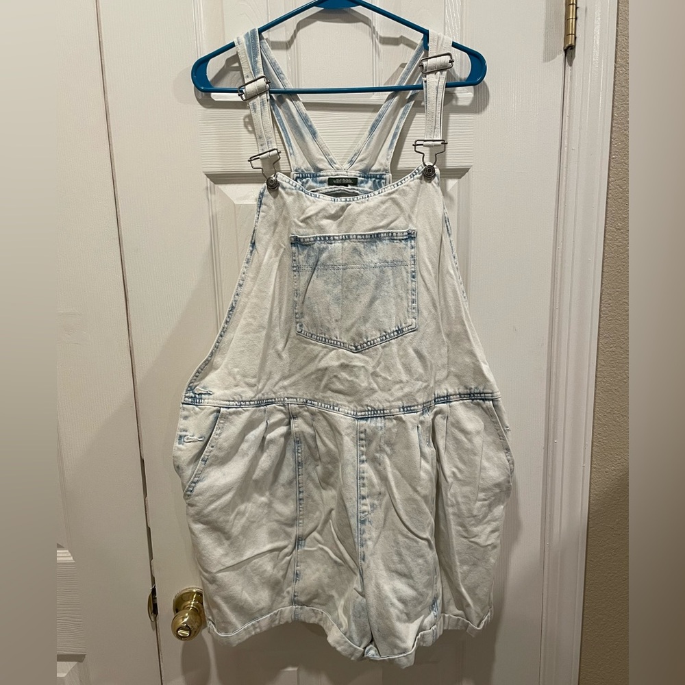 Wild Fable Acid Wash Overall Shorts